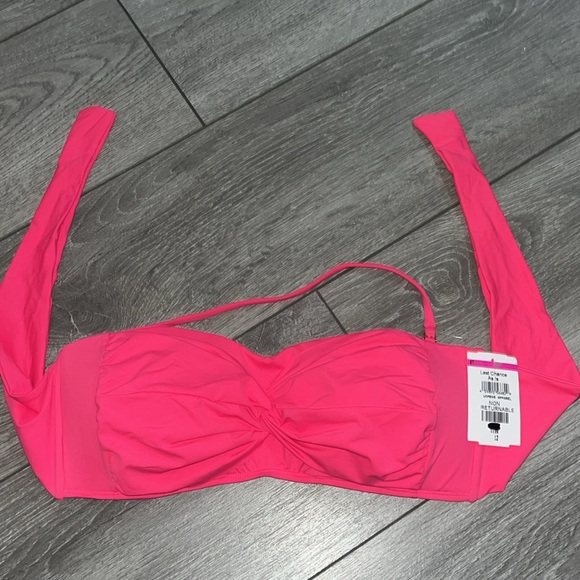 NWT La Blanca Island Goddess Know Twist Bandeau Bikini Top - Picture 2 of 6